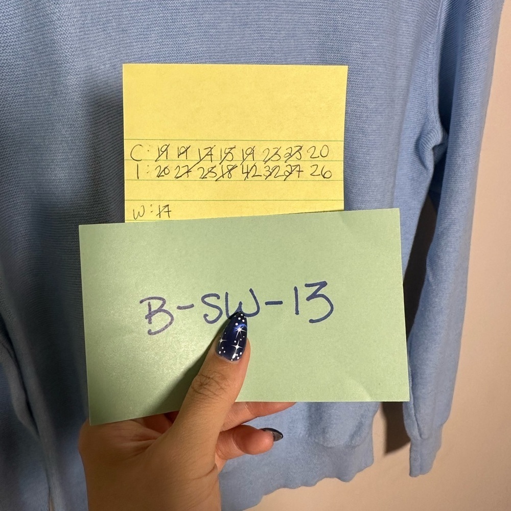 NWT J. Crew cotton crewneck Men's Light Blue Sweater - Picture 7 of 7